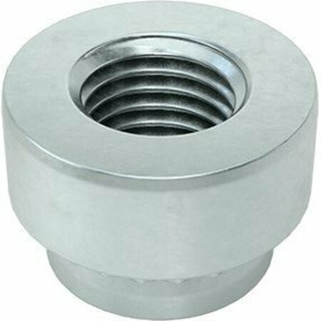 BSC PREFERRED Zinc-Plated Steel Press-Fit Nut for Sheet Metal 1/4-20 Thread for 0.125 Minimum Panel Thick, 25PK 95185A205